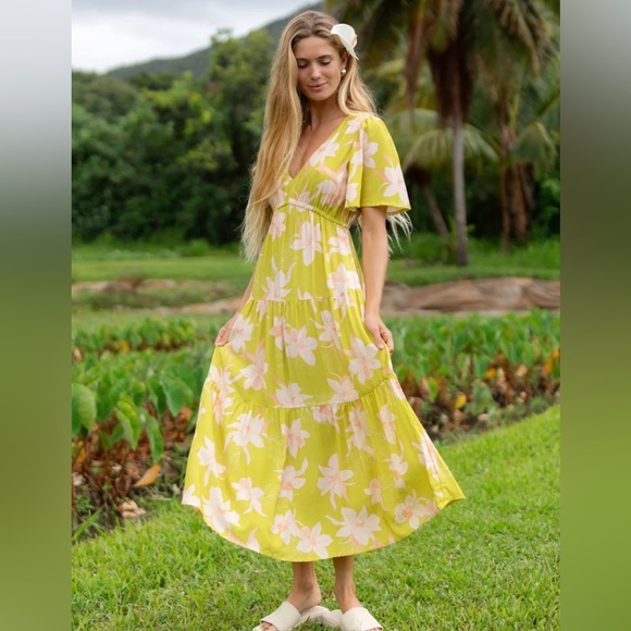 Yireh Dresses & Skirts - Yireh Mariana Dress in Isle Orchid (Melon)